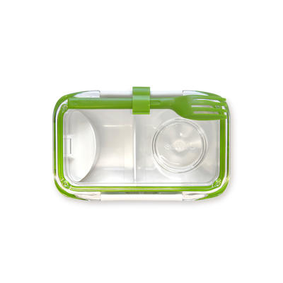 Image of Bento Box Lunchbox - grün / weiss