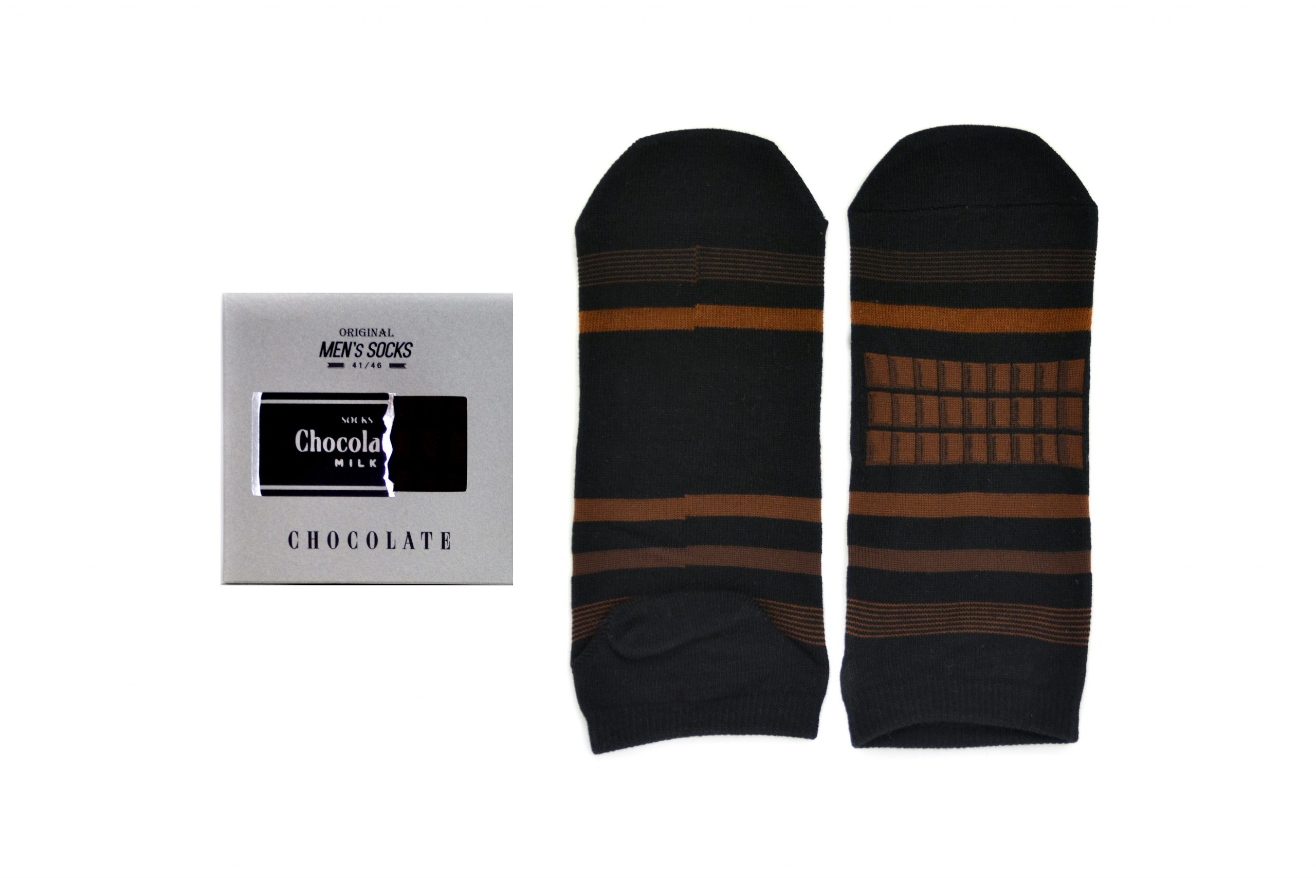 Image of Sukeno Men's Socks Chocolate Bar