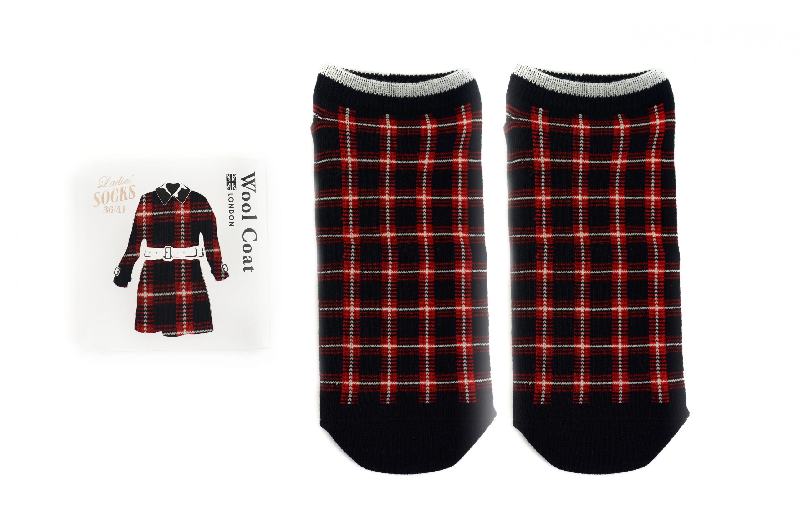Image of Sukeno Ladies's Socks Wool Coat Red