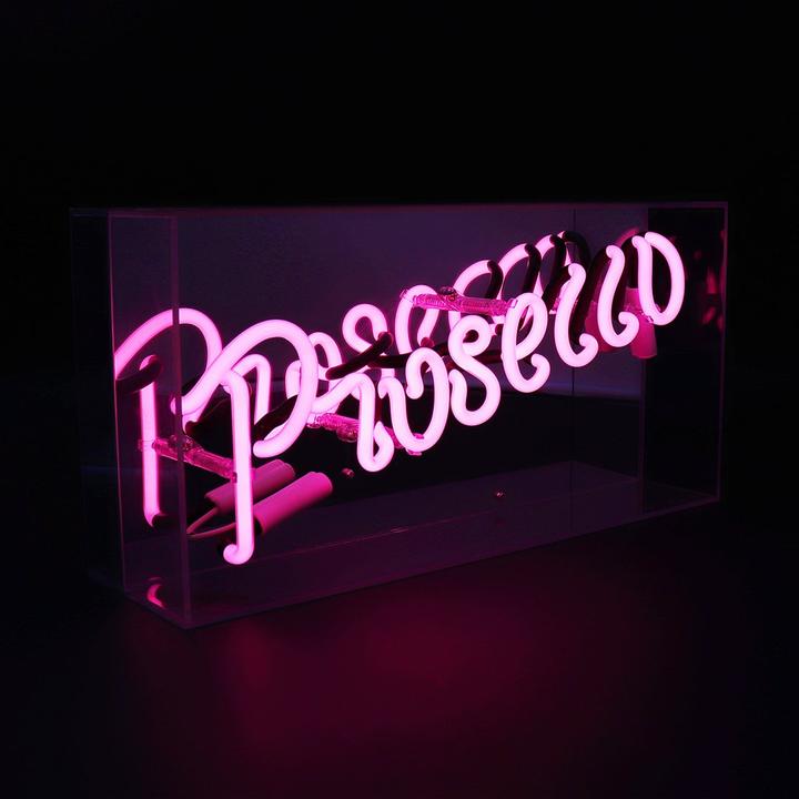 Image of Acrylic Box Neon Prosecco Pink