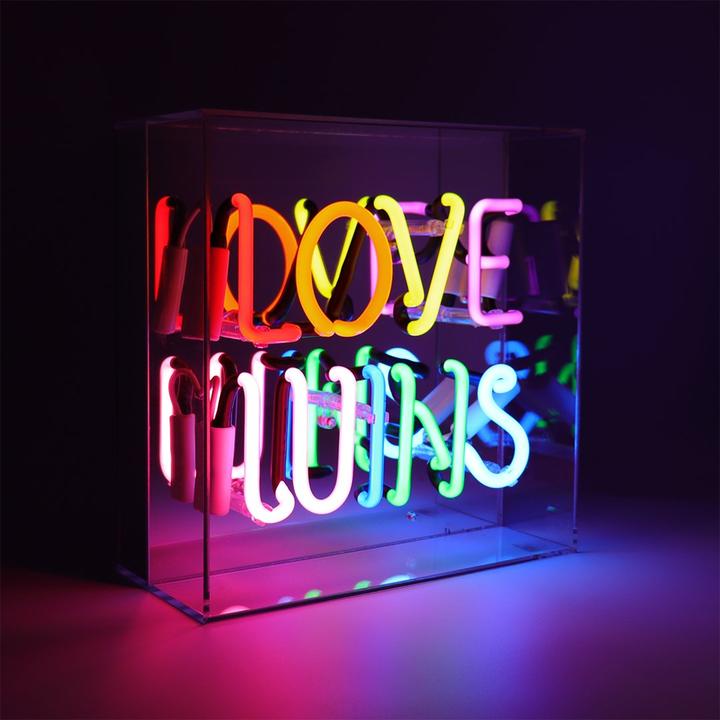 Image of Acrylic Box Neon Love Wins