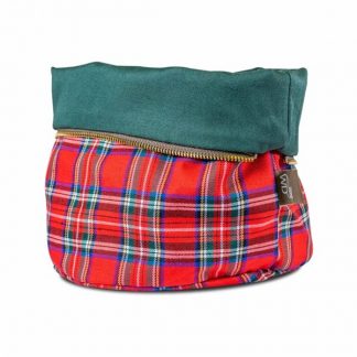 Kartoffeltasche beheizbar kariert rot