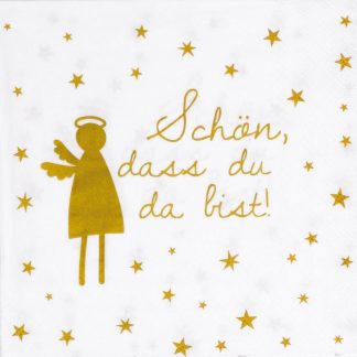 Servietten Schön dass du da bist