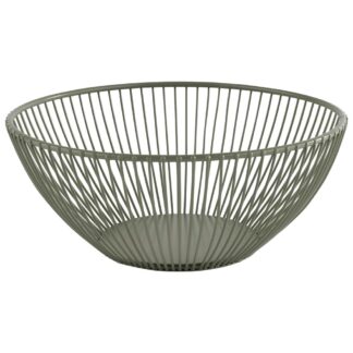Metallkorb SVART rund 20cm - grün