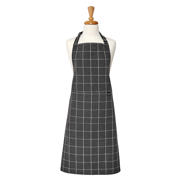 Küchenschürze Eco Check grau