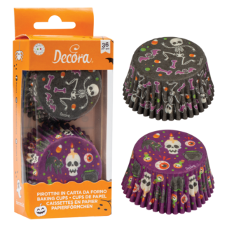 Papier-Backförmchen Happy Halloween