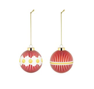 Weihnachtskugeln DELIGHT 2er Set gold