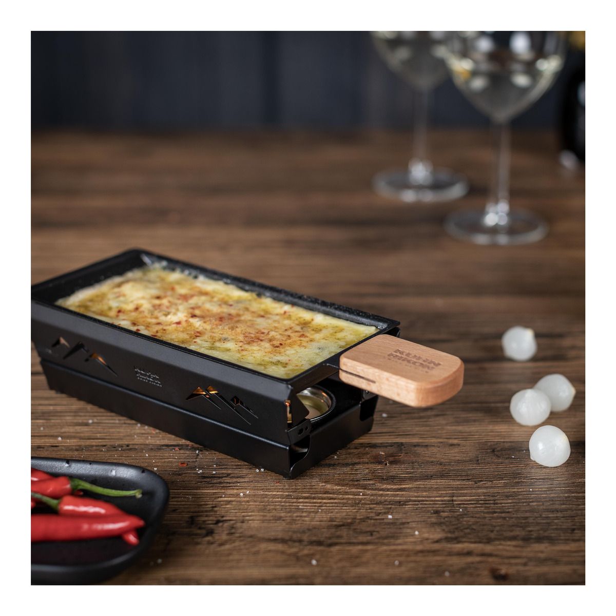 Raclette Set Mini "Berge" schwarz – Bild 2
