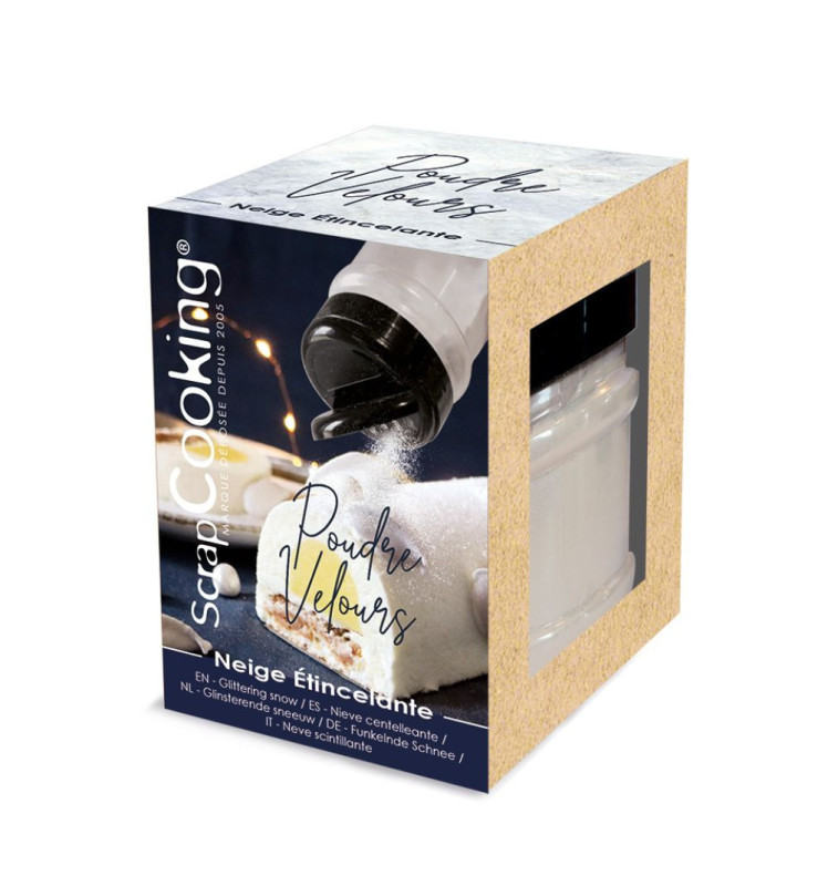 Schneepulver samtig glitzernd