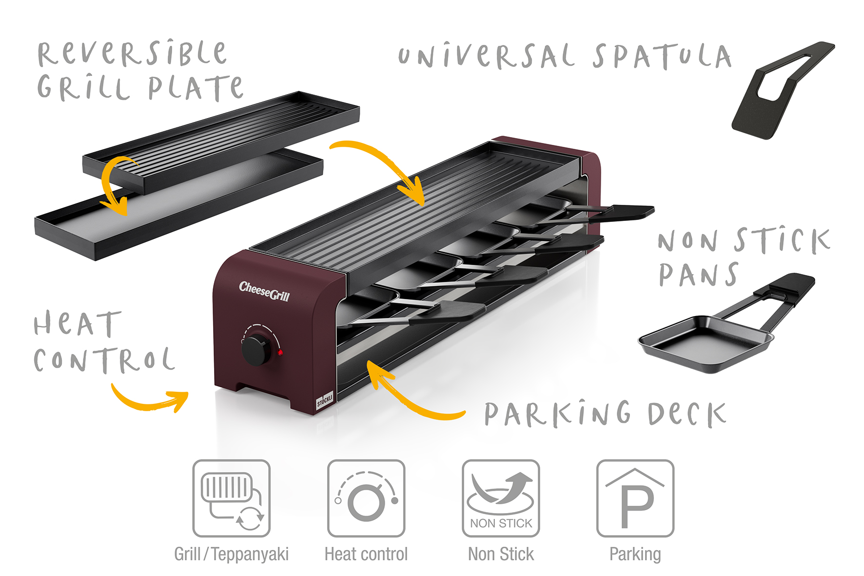 CheeseGrill 4 - bordeaux – Bild 4