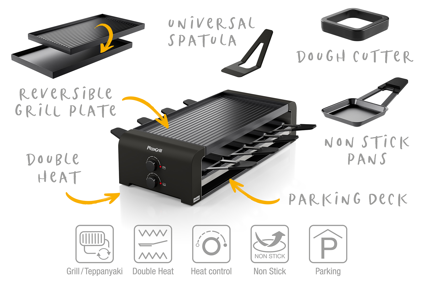 PizzaGrill 8 – schwarz – Bild 5