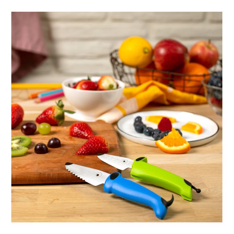 Kindermesser-Set grün/blau – Bild 3