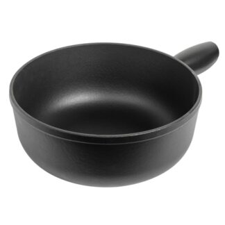 Caquelon Gusseisen schwarz 24cm
