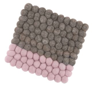 Untersetzer LANA DUE braun-rosé