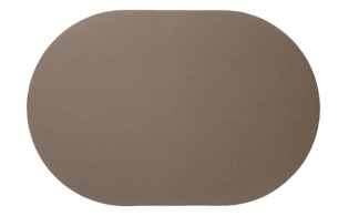 Tischset Lederoptik oval firewood