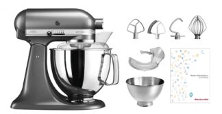 Kitchenaid KSM200 medaillon silber