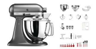 Kitchenaid KSM200 Set medaillon silber