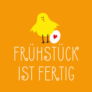 Servietten Frühstück ist fertig
