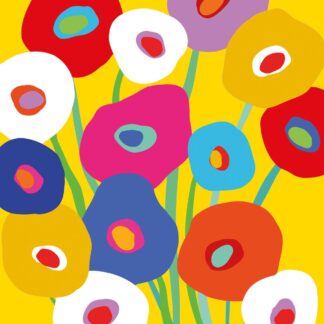 Servietten Super Bloom yellow