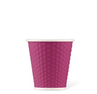 Kaffeebecher Wabenstruktur pink