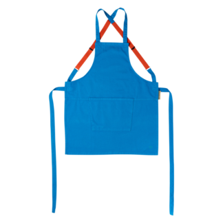 Latzschürze Canvas azurblau