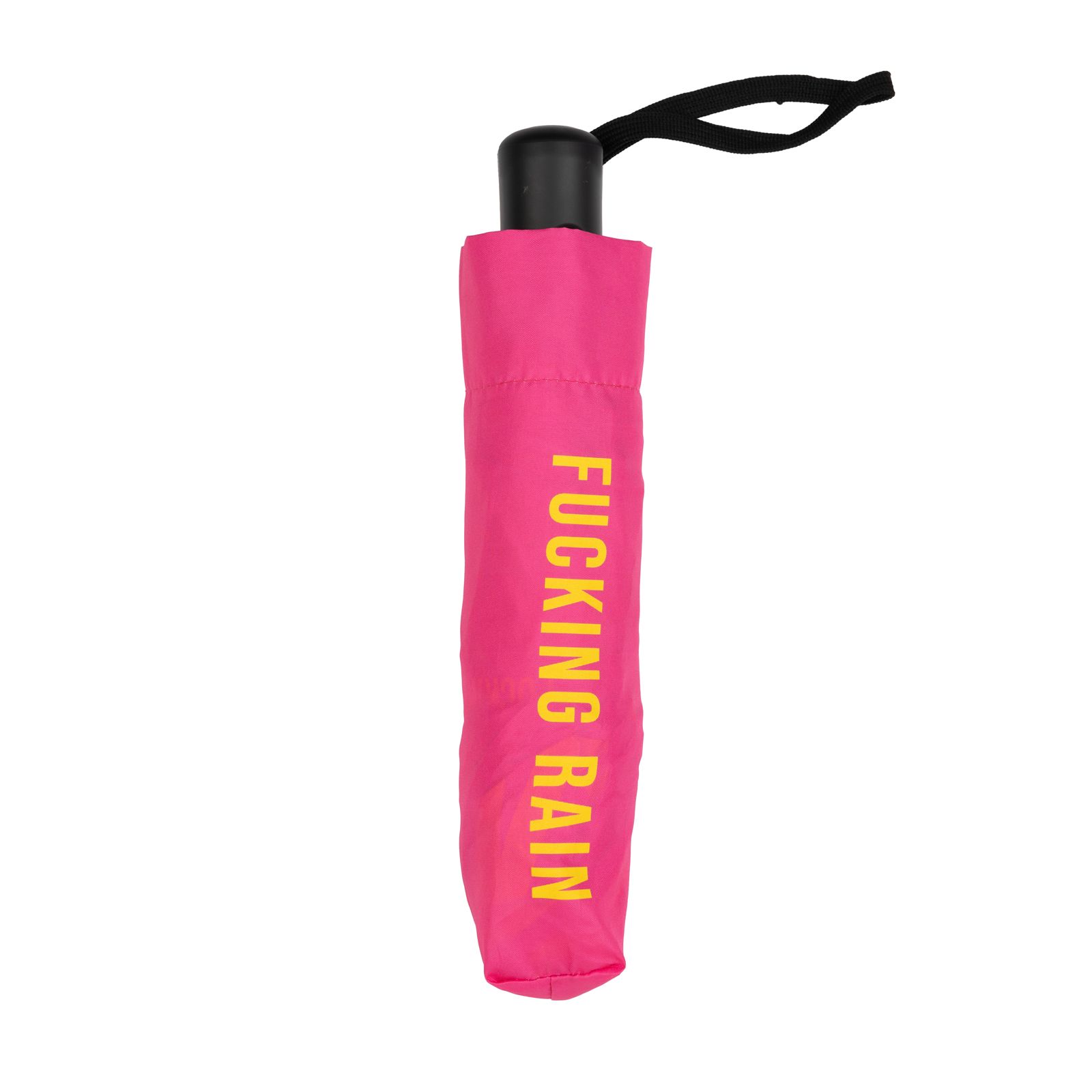 Taschen-Regenschirm Fucking rain pink – Bild 3