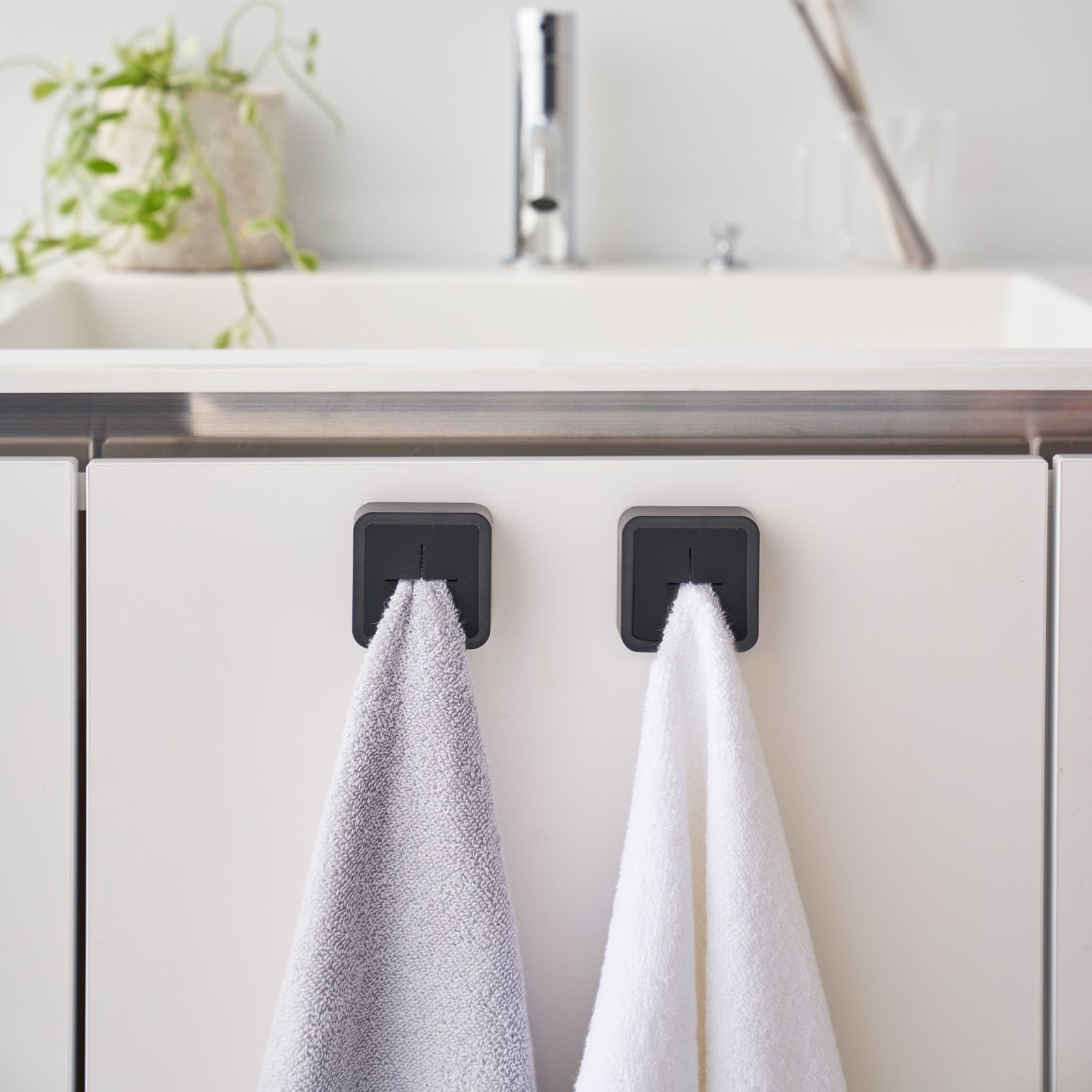 Klebehaken-Handtuchhalter schwarz – Bild 5