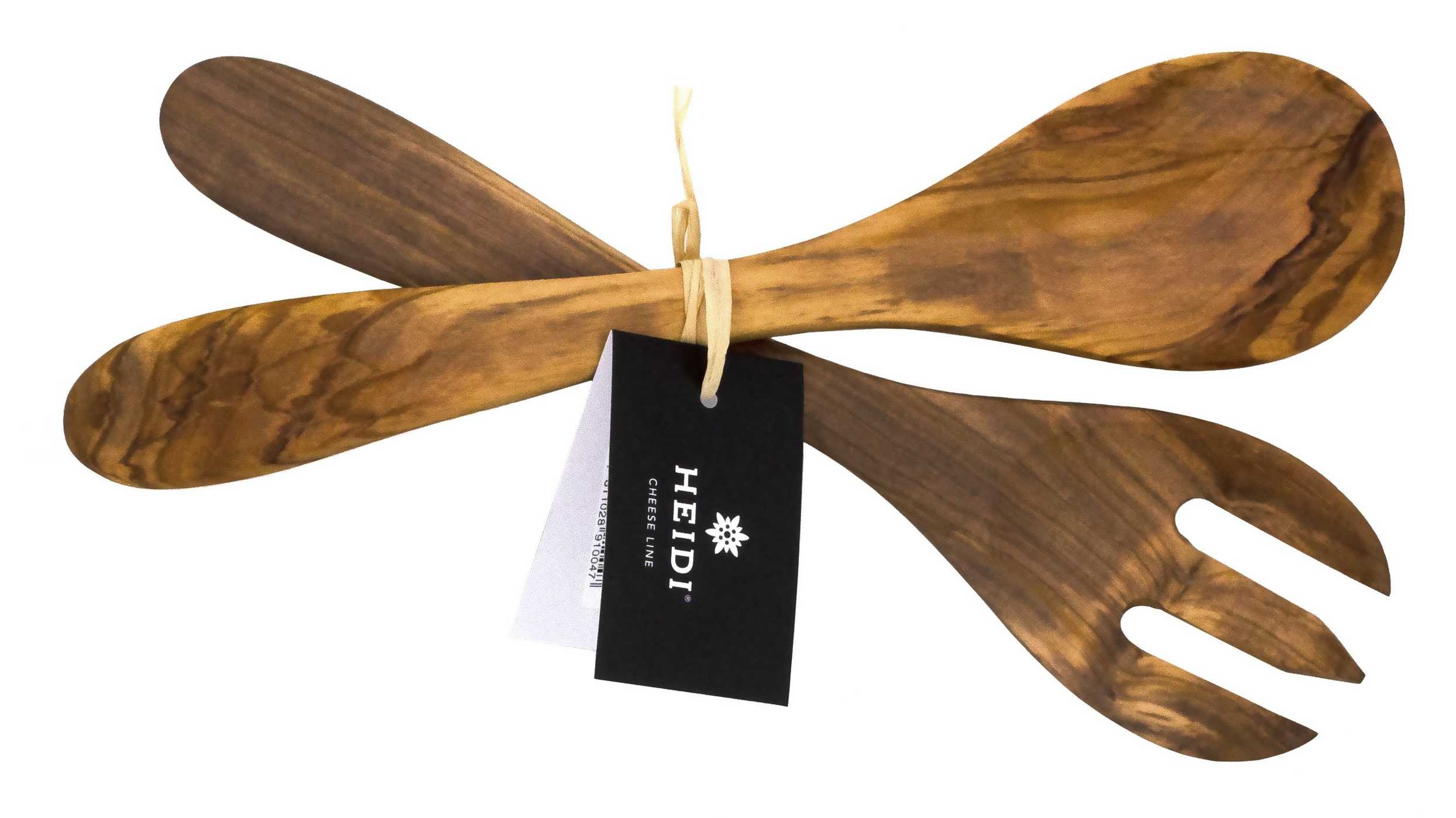 Salatbesteck 25cm Olivenholz