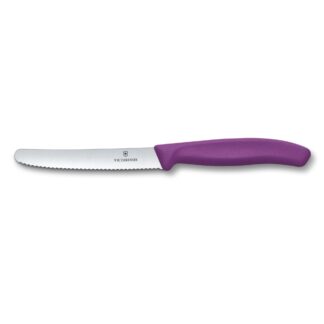 Tomatenmesser Wellenschliff violett
