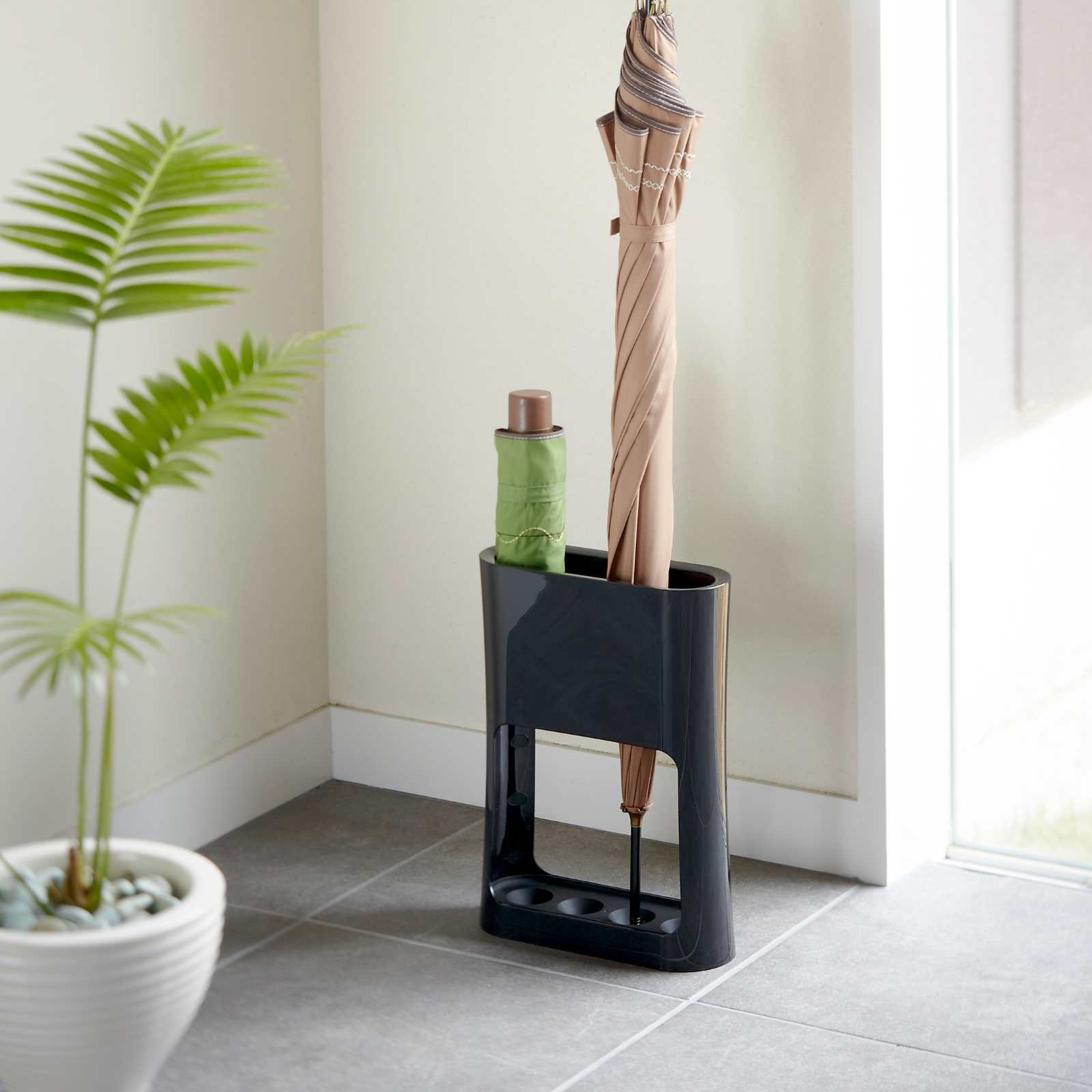 Schirmständer OVAL schwarz – Bild 4