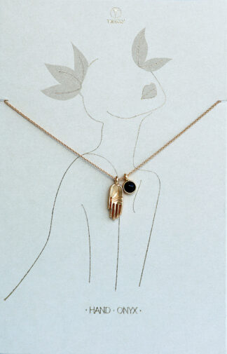 Halskette Hand & Onix
