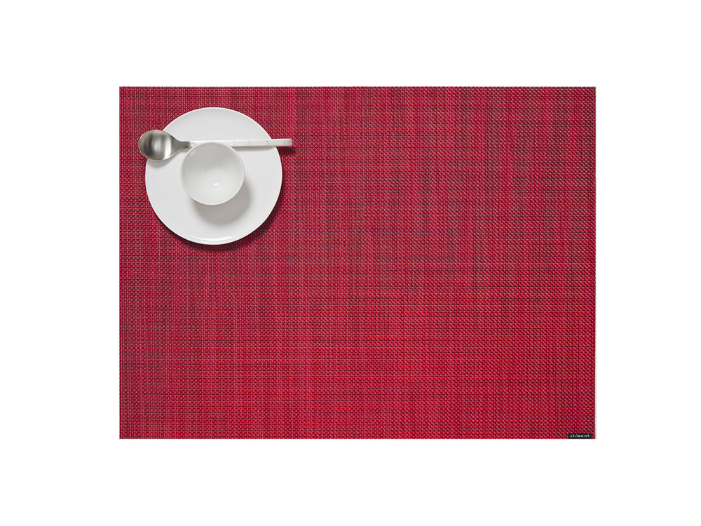 Tischset MiniBasketweave scarlet – Bild 2