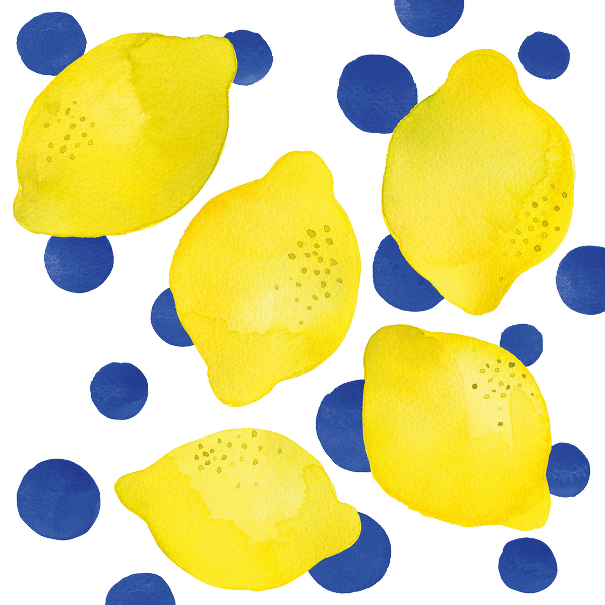 Servietten Lemon & Dots