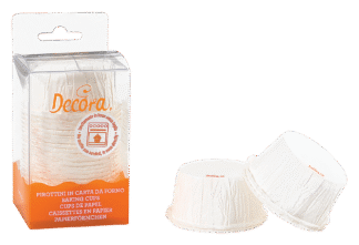 Muffin Papierbackförmchen Plissee weiss