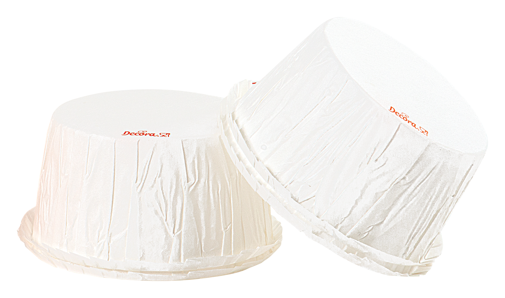 Muffin Papierbackförmchen Plissee weiss – Bild 2