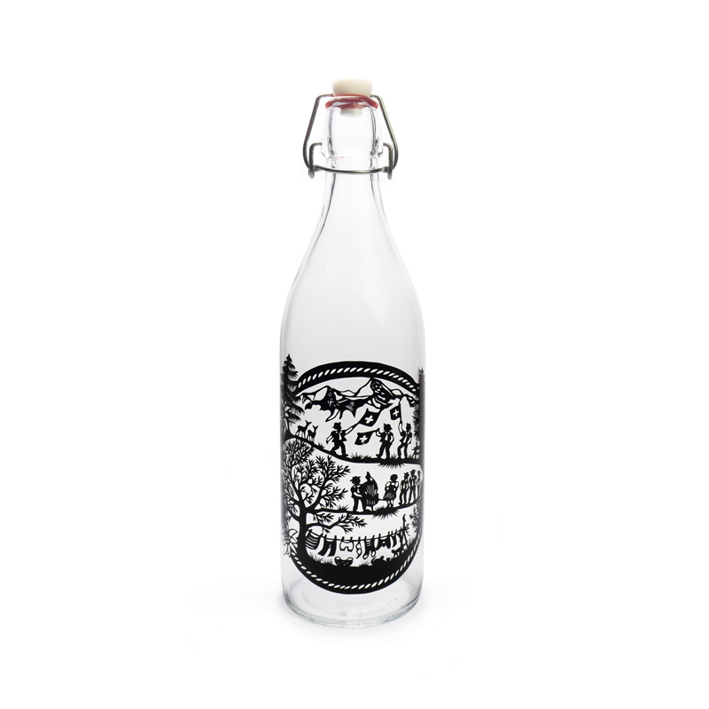 Glasflasche SWISS TRADITION