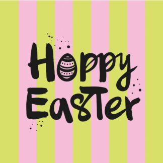 Servietten Hoppy Easter pink