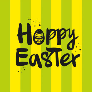 Servietten Hoppy Easter gelb