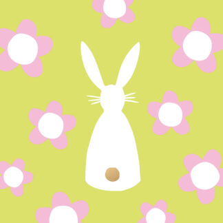 Servietten Flower Bunny lime