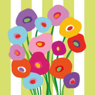 Servietten Super Bouquet vert