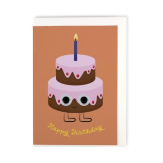 Faltkarte Wackelaugen Happy Birthday