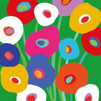 Servietten Super Bloom green