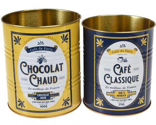 Aufbewahrungsdosen Café de Paris