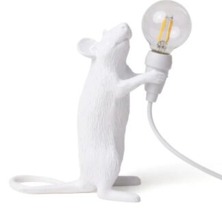 Mauslampe stehend weiss