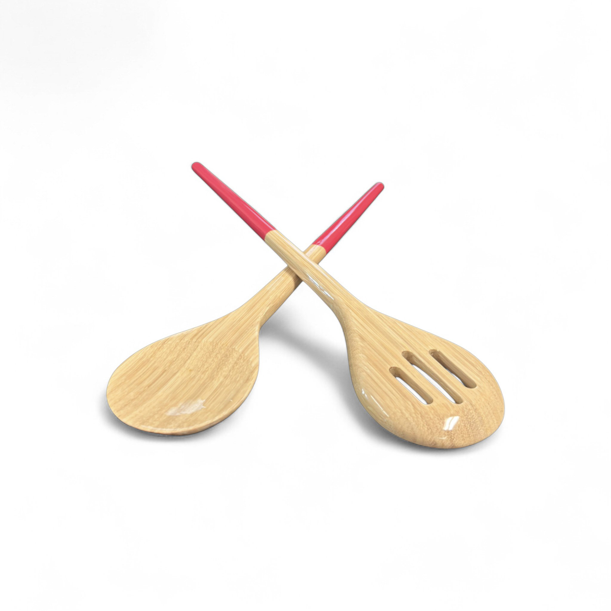 Salatbesteck BAMBOO 32,5cm fuchsia